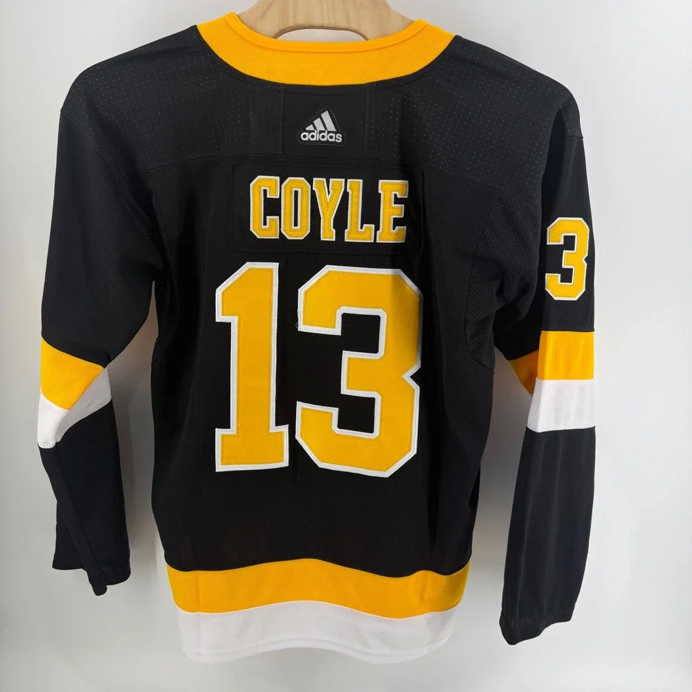 Adidas Boston Bruins Charlie Coyle 13 NHL Hockey Jersey Mens 54 Black Gold